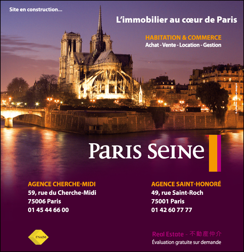 Paris Seine - L'immobilier au c&oelig;ur de Paris